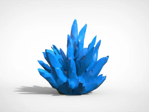 Kryształowy Low-poly Model 3D