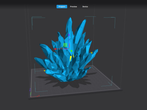 Crystal Low-poly 3D Model
