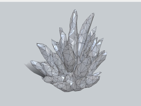 Crystal Low-poly 3D Model