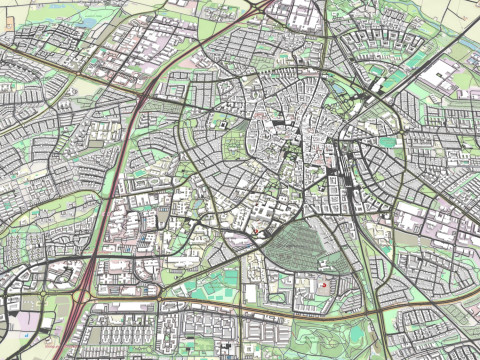 Cityscape Lund Sweden 3D Модель