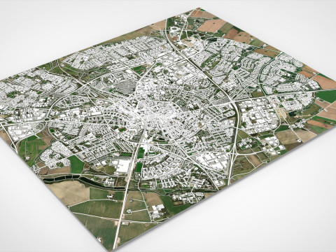 Cityscape Lund Sweden 3D Модель
