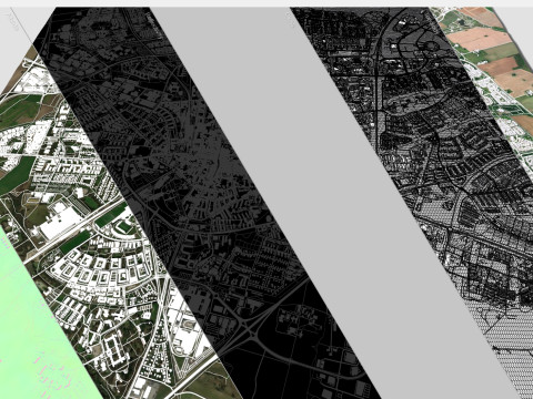 Cityscape Lund Sweden 3D Модель