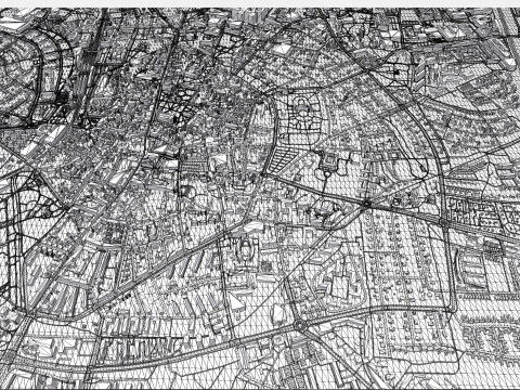 Pejzaż miejski Lund Szwecja Model 3D