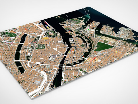Cityscape Copenhagen Denmark 3D Model