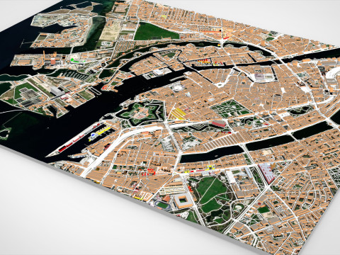 Cityscape Copenhagen Denmark 3D Model