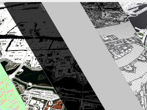 Cityscape Copenhagen Denmark 3D Model