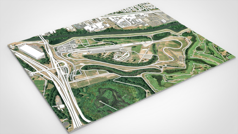 Portland International Speedway Portland Oregon United States Modelo 3D .c4d .max .obj .3ds .fbx .stl .blend