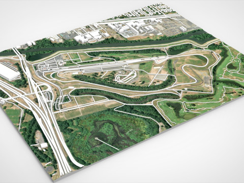 Portland International Speedway Portland Oregon United States 3D Model