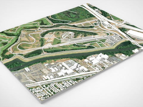 Portland International Speedway Portland Oregon United States Modelo 3D