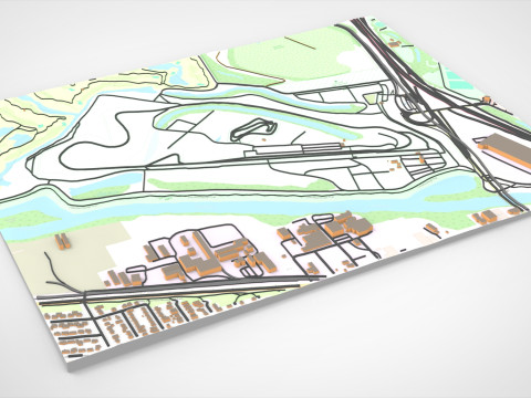 Portland International Speedway Portland Oregon United States Modelo 3D