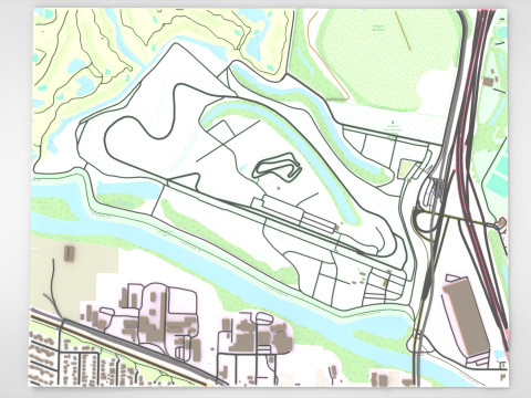 Portland International Speedway Portland Oregon United States Modelo 3D