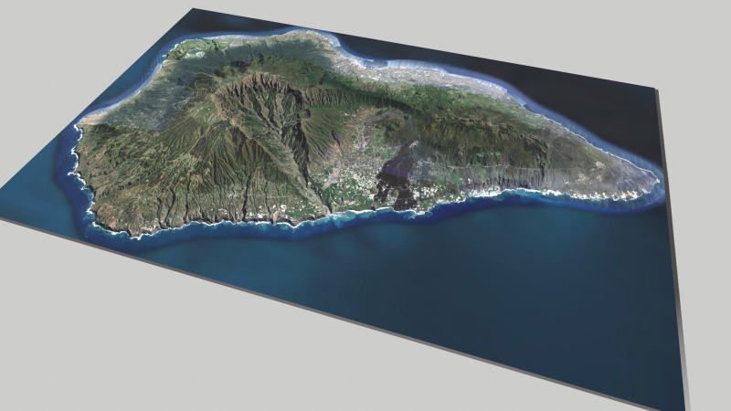La Palma island Canary Islands Spain 3D Model .c4d .max .obj .3ds .fbx .stl .blend