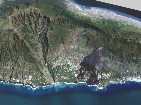 La Palma island Canary Islands Spain 3D Model