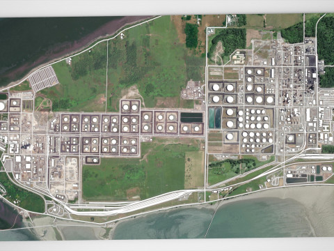 The Anacortes Refinery Washington United States 3D Model