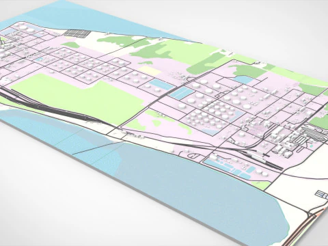 The Anacortes Refinery Washington United States 3D Model