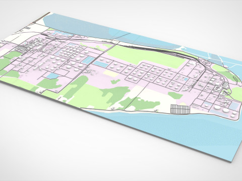 The Anacortes Refinery Washington United States 3D Model