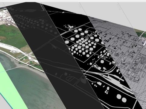 The Anacortes Refinery Washington United States 3D Model