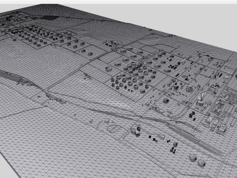 The Anacortes Refinery Washington United States 3D Model