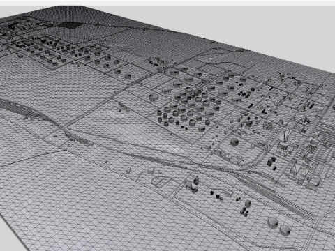 The Anacortes Refinery Washington United States 3D Model