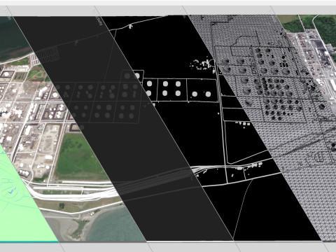 The Anacortes Refinery Washington United States 3D Model