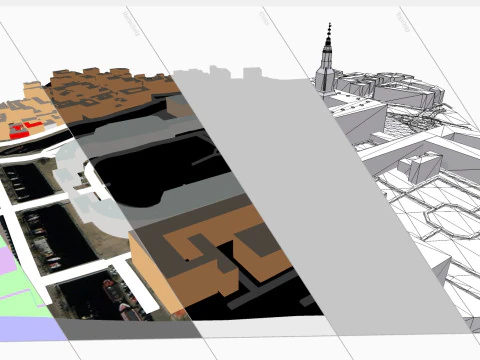 The Royal Palace Amalienborg Copenhagen Denmark 3D Model
