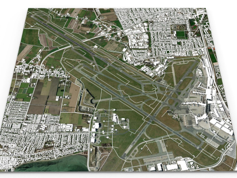Kastrup Copenhagen Airport Denmark 3D Model
