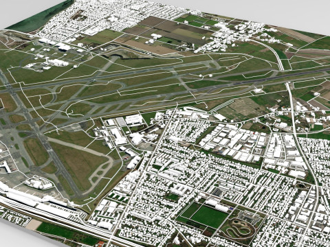 Kastrup Copenhagen Airport Denmark 3D Model
