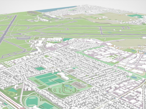 Kastrup Copenhagen Airport Denmark 3D Model