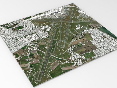 Kastrup Copenhagen Airport Denmark 3D Model