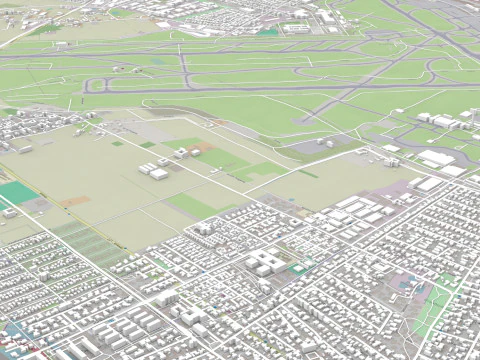 Kastrup Copenhagen Airport Denmark 3D Model