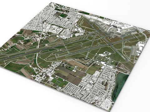 Kastrup Copenhagen Airport Denmark 3D Model
