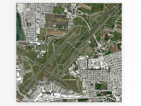 Kastrup Copenhagen Airport Denmark 3D Model