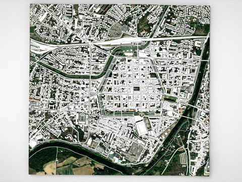 Cityscape Carcassonne France 3D Model