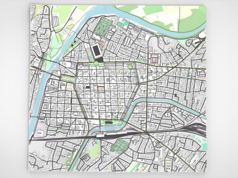Cityscape Carcassonne France 3D Model