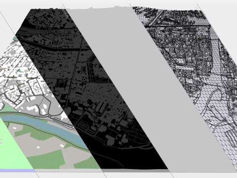 Cityscape Carcassonne France 3D Model