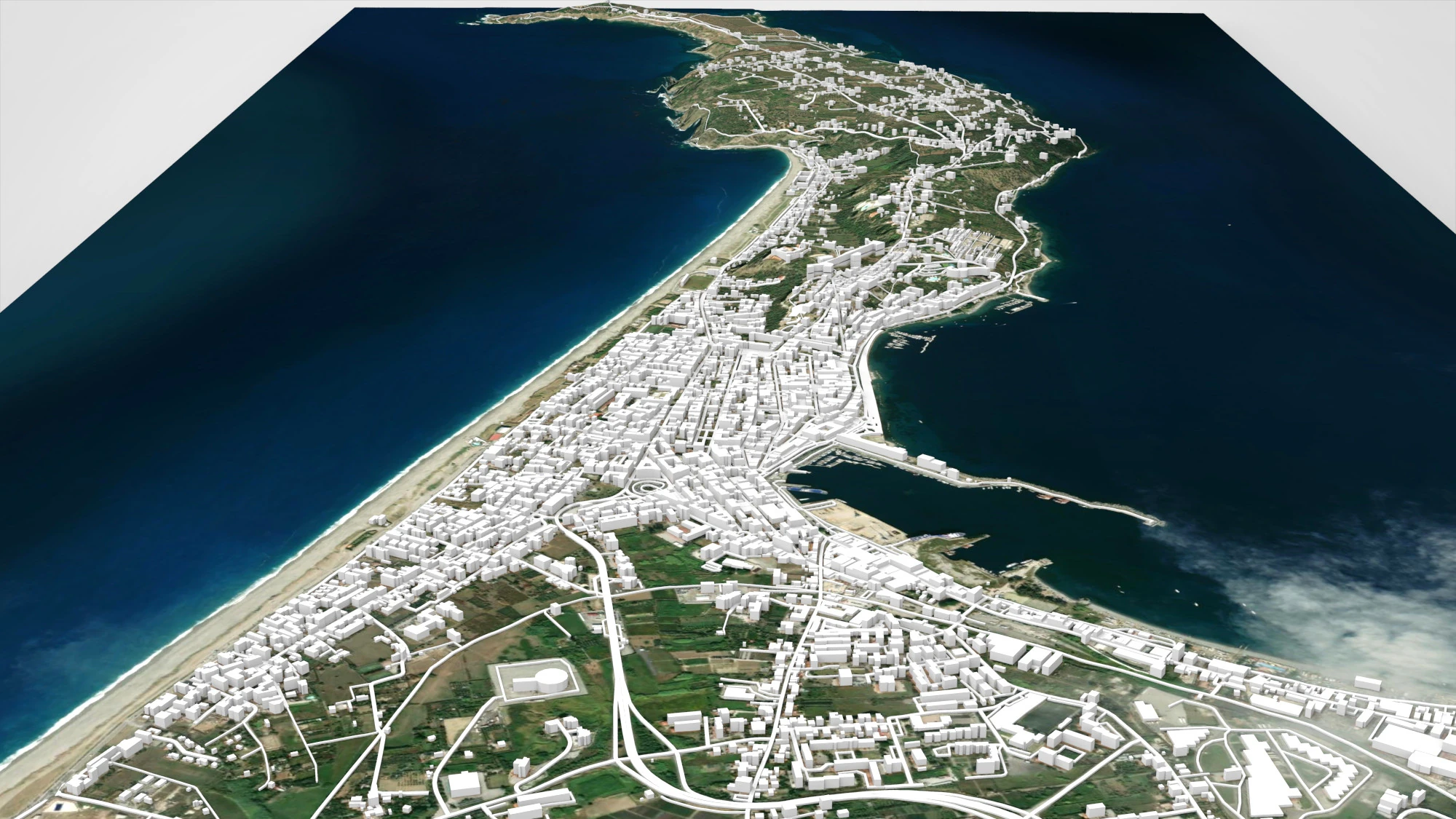 Stadtbild Milazzo Italien 3D Modell .c4d .max .obj .3ds .fbx .stl .blend 