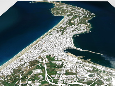 Cityscape Milazzo Italy 3D Model