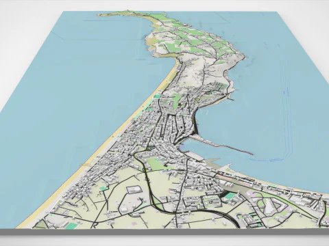 Stadtbild Milazzo Italien 3D Modell