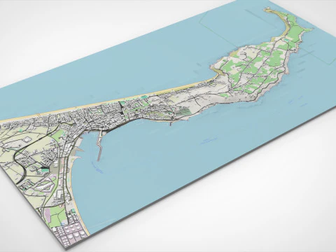 Stadtbild Milazzo Italien 3D Modell