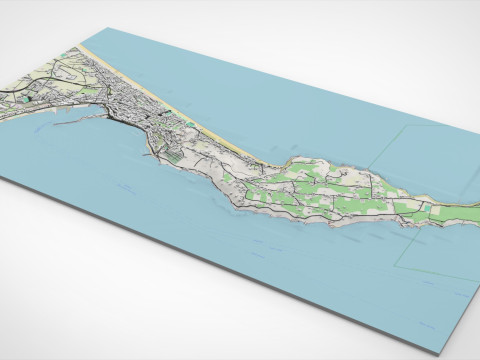 Cityscape Milazzo Italy Model 3D