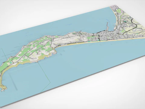 Stadtbild Milazzo Italien 3D Modell