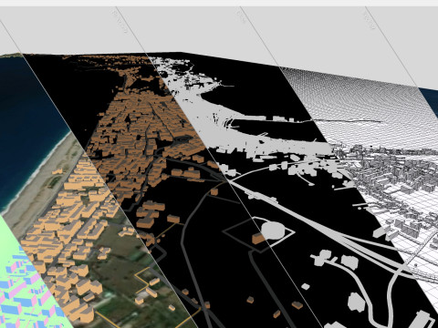 Cityscape Milazzo Italy Model 3D