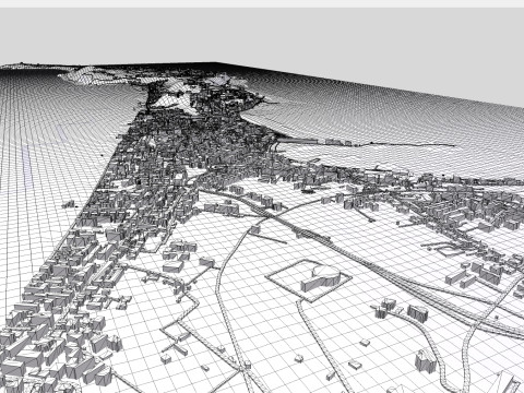 Cityscape Milazzo Italy Model 3D