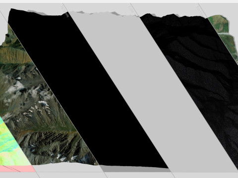 Mountain landscape Mount Shan Caucasus Mountains 3D Model