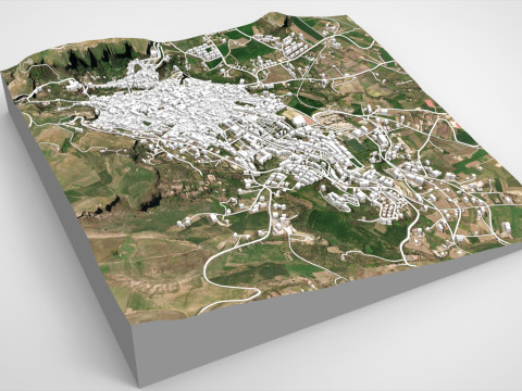 Cityscape Corleone Palermo Italy 3D Model