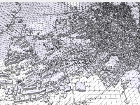 Cityscape Corleone Palermo Italy 3D Model
