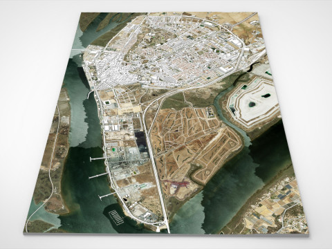 Cityscape Huelva Spain 3D Model
