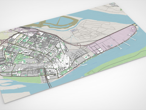 Cityscape Huelva Spain 3D Model