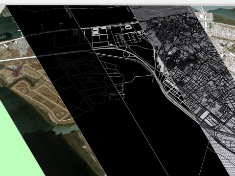 Cityscape Huelva Spain 3D Model
