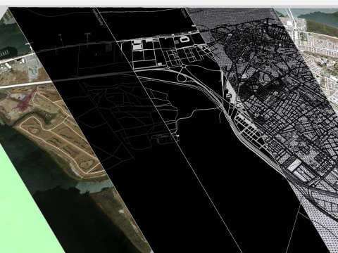 Cityscape Huelva Spain 3D Model